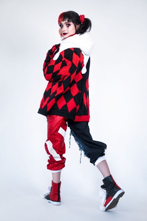 Nichameleon Harley Quinn Red and Black