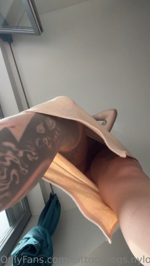 tattoos legs nylons Tessa VIP Nude OnlyFans Video #4